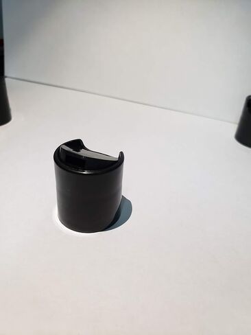 Caps Black Press Caps with .270 Orifices, Dispensing Smooth Disc Top Closures, Replacement Caps for Squeeze Bottles, Neck Diameter 20mm, Thread Type 410 (Pack of 12) in Kuwait