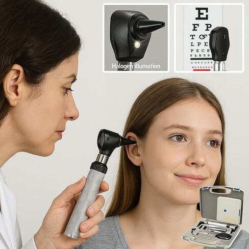 Cynamed Otoscope Diagnostics Ear, Nose and Throat Exam Kit, Perfect Tool for Students in Kuwait