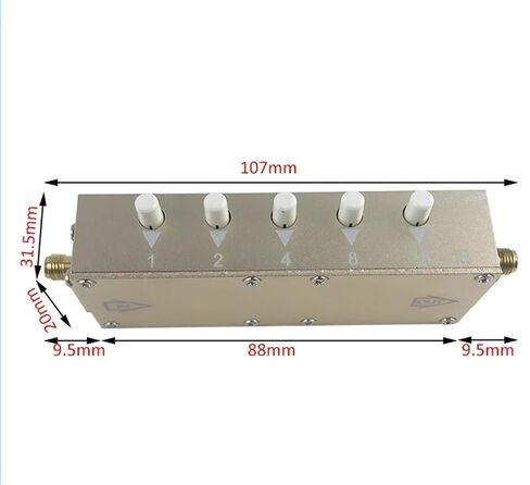 0-30dB RF Step Attenuator DC-3GHz 5W SMA Male to Adjustable Connector for Lab Applications in Kuwait