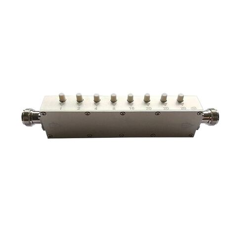 5 واط N-KK N أنثى إلى مخفف الخطوة المحورية 0-60dB DC-3 جيجا هرتز 50Ω RF موصل متغير in Kuwait