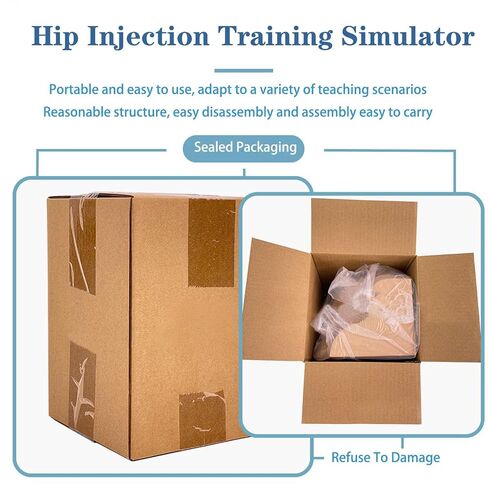 Hip Injection Training Simulator - Realistic Buttock Muscle Injection Training Model IV Practice Start Kit Skin Reusable Pad Medical Practice for Nursing School & Clinical Students (Skin Tone) in Kuwait