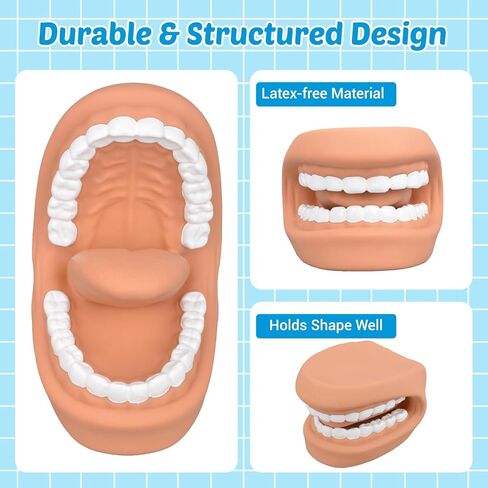 Ultrassist Mouth Puppet Dental Model for Teaching Kids, Large Teeth Brushing Teaching Tool, Interactive Dental Demonstration Model with Toothbrush in Saudi Arabia