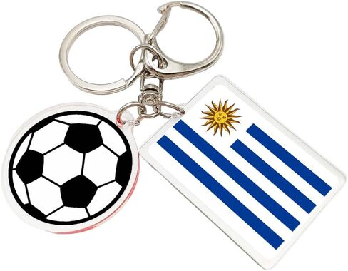 سلسلة مفاتيح لمشجعي كأس العالم لكرة القدم 2026 - سلسلة مفاتيح علم كأس العالم 2026، هدية وتذكار لمشجعي كرة القدم (قطعتان) in Kuwait