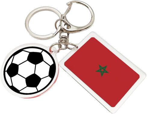 سلسلة مفاتيح لمشجعي كأس العالم لكرة القدم 2026 - سلسلة مفاتيح علم كأس العالم 2026، هدية وتذكار لمشجعي كرة القدم (قطعتان) in Kuwait