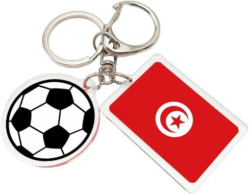 سلسلة مفاتيح لمشجعي كأس العالم لكرة القدم 2026 - سلسلة مفاتيح علم كأس العالم 2026، هدية وتذكار لمشجعي كرة القدم (قطعتان) in Kuwait