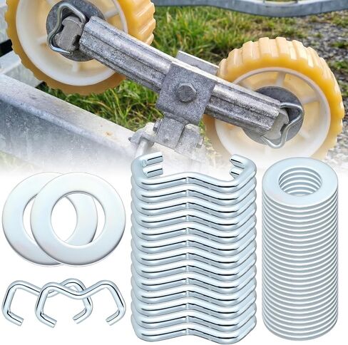 50 Set Retainer Rings and Washers for Wobble Roller Wobble Roller Retainer Hardware Ring 3/16 Inch Ring Diameter Fits 1-1/8 Inch Shaft Size for Boat Replacement Accessories in Kuwait