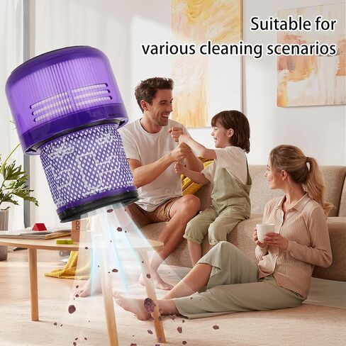 4 Pack Vacuum Filters Replacement for Dyson V11 Torque Drive, V11 Animal, V11 Complete, V11 Extra, V15 Detect, V15s Detect Submarine, Replaces Part #970013-02 in Kuwait