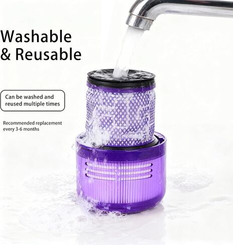 4 Pack Vacuum Filters Replacement for Dyson V11 Torque Drive, V11 Animal, V11 Complete, V11 Extra, V15 Detect, V15s Detect Submarine, Replaces Part #970013-02 in Kuwait