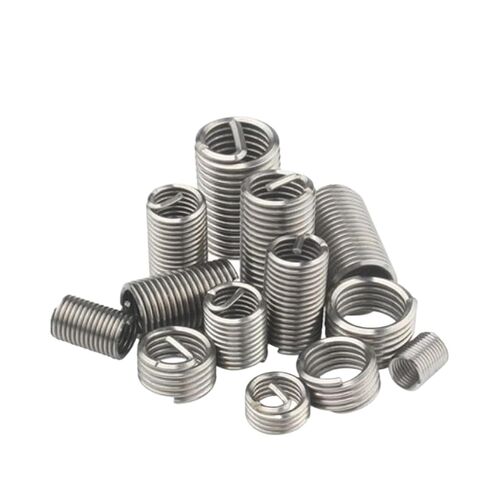 10pcs M4*0.5 * 1D~3D 304 Stainless Steel Wire Thread Insert Sleeve Bushing Screw Coil Repair Nut - Industrial Fasteners(2D) in Saudi Arabia