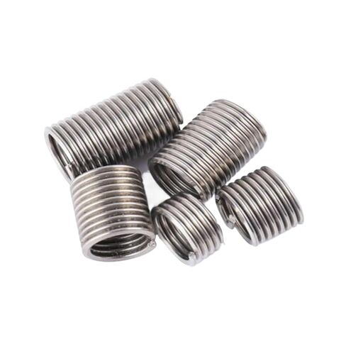 10pcs M4*0.5 * 1D~3D 304 Stainless Steel Wire Thread Insert Sleeve Bushing Screw Coil Repair Nut - Industrial Fasteners(2D) in Saudi Arabia
