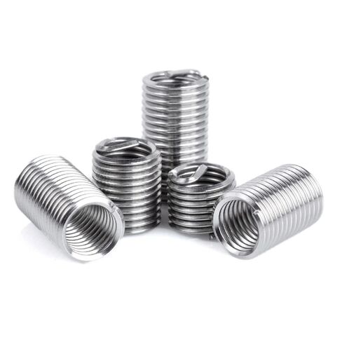 10pcs M5*0.5 * 1D~3D 304 Stainless Steel Wire Thread Insert Sleeve Bushing Screw Coil Repair Nut - Industrial Fasteners(1.5D) in Kuwait