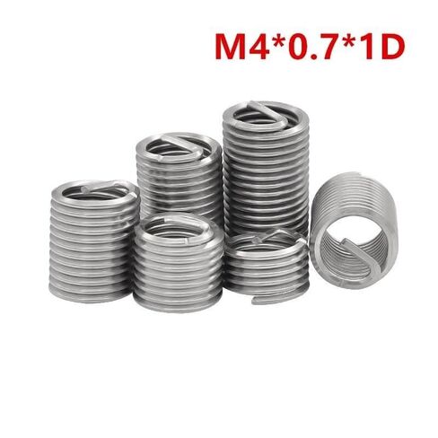 20 قطعة M4 * 0.7 * 0.5D ~ 5D 304 أسلاك الفولاذ المقاوم للصدأ الموضوع إدراج كم جلبة المسمار لفائف إصلاح الجوز - السحابات الصناعية (4.5D) in Saudi Arabia