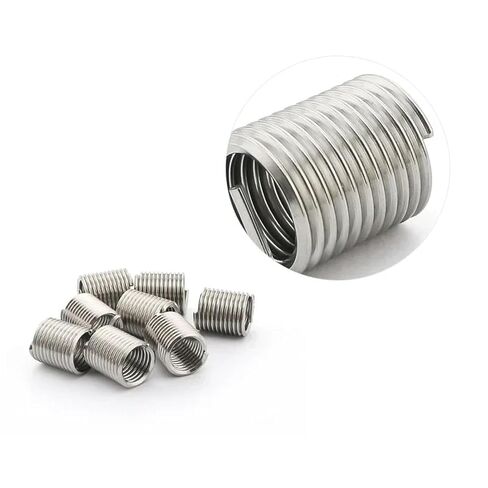 20pcs 12# - 24 1D~3D 304 Stainless Steel Wire Thread Insert Sleeve Bushing Screw Coil Repair Nut Industrial Fasteners(1.5D) in Kuwait
