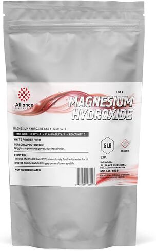 Magnesium Hydroxide Powder Technical Grade - 5LB Bag - Alliance Chemical in Kuwait
