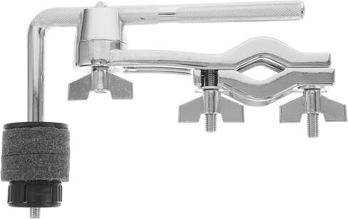 Alipis Silver Metal Cymbal Boom Arm with Clamp for Drum Set, Easy Installation and Enhanced Sound Transmission, Adjustable Mounting Bracket for Cymbals, for Performances and Practice in Kuwait