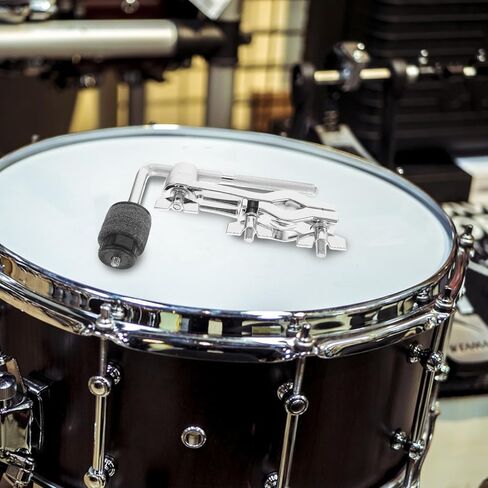 Alipis Silver Metal Cymbal Boom Arm with Clamp for Drum Set, Easy Installation and Enhanced Sound Transmission, Adjustable Mounting Bracket for Cymbals, for Performances and Practice in Kuwait