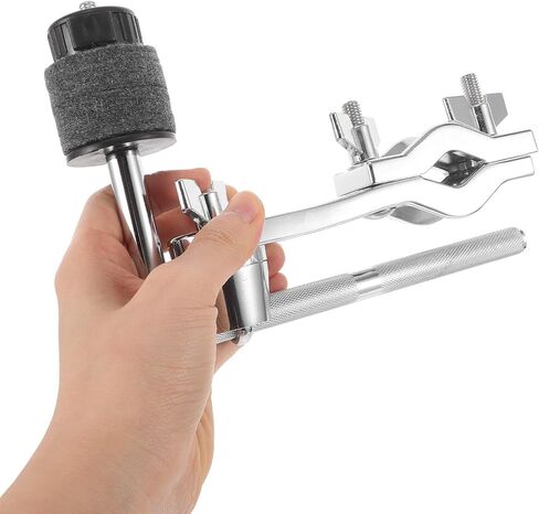 Alipis Silver Metal Cymbal Boom Arm with Clamp for Drum Set, Easy Installation and Enhanced Sound Transmission, Adjustable Mounting Bracket for Cymbals, for Performances and Practice in Kuwait