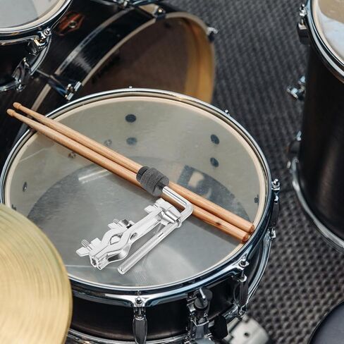 Alipis Silver Metal Cymbal Boom Arm with Clamp for Drum Set, Easy Installation and Enhanced Sound Transmission, Adjustable Mounting Bracket for Cymbals, for Performances and Practice in Kuwait