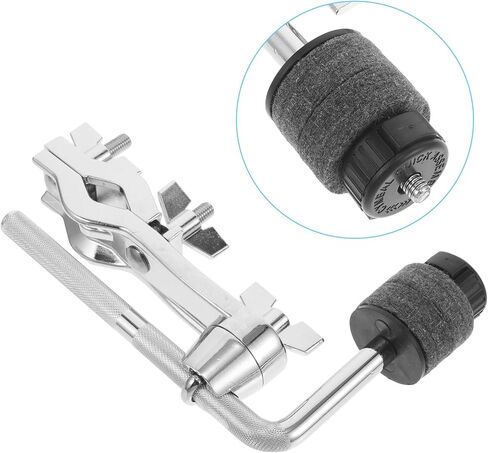 Alipis Silver Metal Cymbal Boom Arm with Clamp for Drum Set, Easy Installation and Enhanced Sound Transmission, Adjustable Mounting Bracket for Cymbals, for Performances and Practice in Kuwait