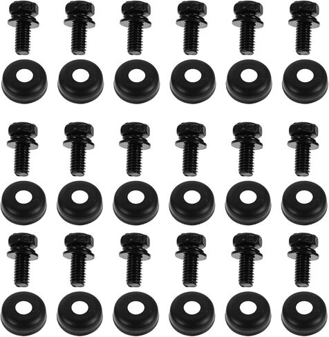 Toddmomy 24 Pairs Drum Lug Screws M4x13mm Metal Snare Drum Parts with Washer for Reliable Tuning Stability and Enhanced Durability in Kuwait