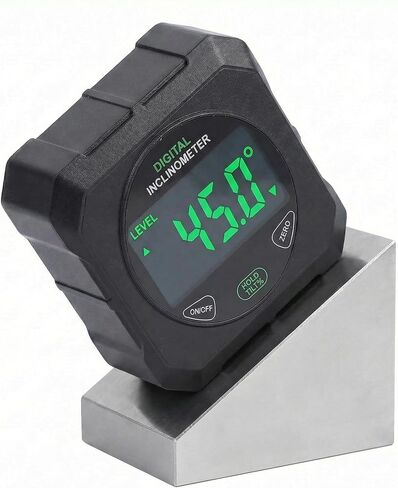 Digital Angle Finder, Strong Magnetic Digital Angle Gauge, LED Display Backlight Angle Ruler, Table Saw Bevel Protractor Inclinometer with Magnet Base for Construction, Woodworking, Machinery in Kuwait