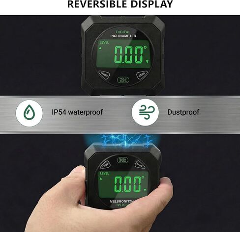 Digital Angle Finder, Strong Magnetic Digital Angle Gauge, LED Display Backlight Angle Ruler, Table Saw Bevel Protractor Inclinometer with Magnet Base for Construction, Woodworking, Machinery in Kuwait