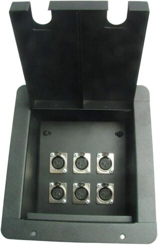 ProCraft Pro Audio Recessed Stage Floor Pocket Box 6 XLR أنثى - أسود in Kuwait