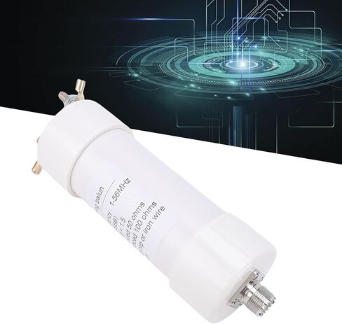 Cuifati Shortwave Antenna Balun 1:2 Impedance Transformer 50 to 100 Ohms, 200W HF Antenna Matching Converter for QUARDantennas, Weather Proof with Bracket in Kuwait