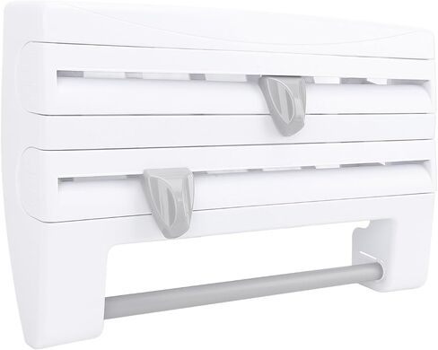 Kitchen Paper Dispenser, Compact Organizer, Aluminum Foil Dispenser for Home Use, Easy Identification of Different Films in the Slots in Saudi Arabia