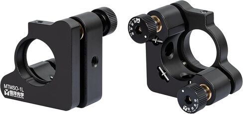 2-Axis Precision Adjustable O-Type Optical Lens Holder | 25.4mm Lens/Mirror Mount (LH Design, Set Screw Locking) with Pitch & Yaw Adjustment, Fits Standard Optical Rails in Saudi Arabia