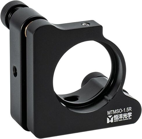 2-Axis Precision Adjustable O-Type Optical Lens Holder | 25.4mm Lens/Mirror Mount (LH Design, Set Screw Locking) with Pitch & Yaw Adjustment, Fits Standard Optical Rails in Saudi Arabia