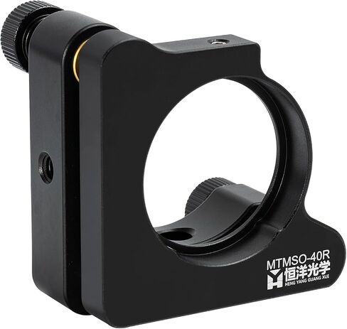 2-Axis Precision Adjustable O-Type Optical Lens Holder | 25.4mm Lens/Mirror Mount (LH Design, Set Screw Locking) with Pitch & Yaw Adjustment, Fits Standard Optical Rails in Saudi Arabia