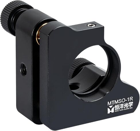 2-Axis Precision Adjustable O-Type Optical Lens Holder | 25.4mm Lens/Mirror Mount (LH Design, Set Screw Locking) with Pitch & Yaw Adjustment, Fits Standard Optical Rails in Saudi Arabia