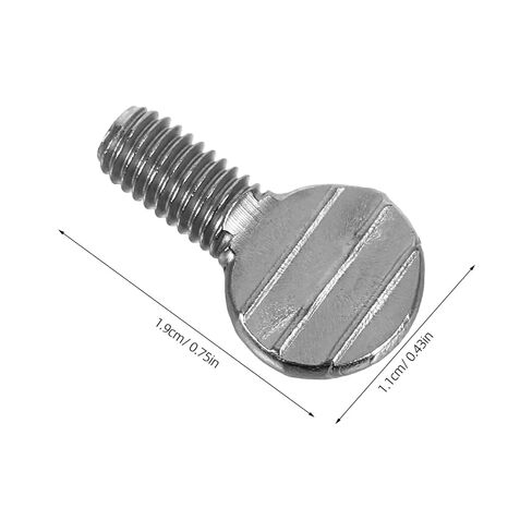 2 PCS Thumb Screws Stainless Steel BBQ Rotisserie Replacement Parts Knurled Rotisserie Bolts for Grilling Fork 0.75x0.43x0.2in Replacement Screws for Electric Oven Turkey Forks Air Fryer Gri in Kuwait