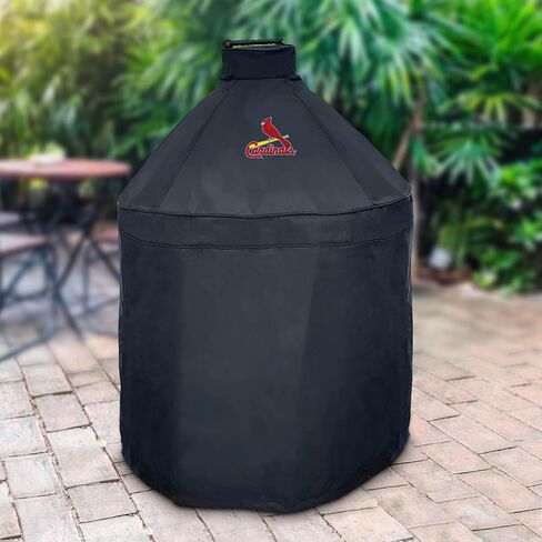 FANMATS 42818 MLB - St. Louis Cardinals - Black KAMADO Style Grill Cover with Primary Logo - 27" x 27" x 40" in Kuwait