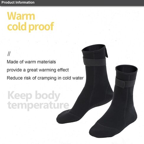 SUJAYU 3mm Neoprene Socks Dive Socks Water Socks, Waterproof Diving Socks Scuba Socks Fin Socks Foot Covers for Swimming in Saudi Arabia