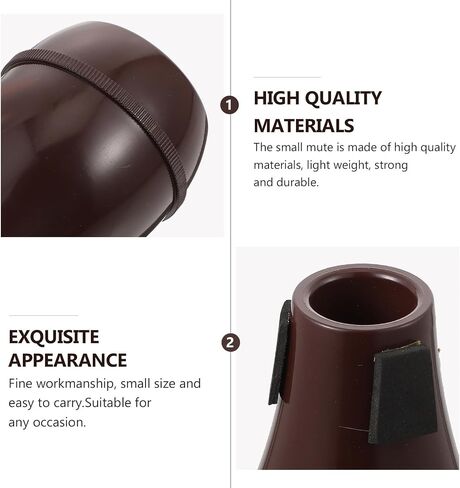 Abs Alto Trombone Mute Lightweight Sound Attenuation Practice Accessory for Trombone Players Red Musical Instrument Silencer in Kuwait