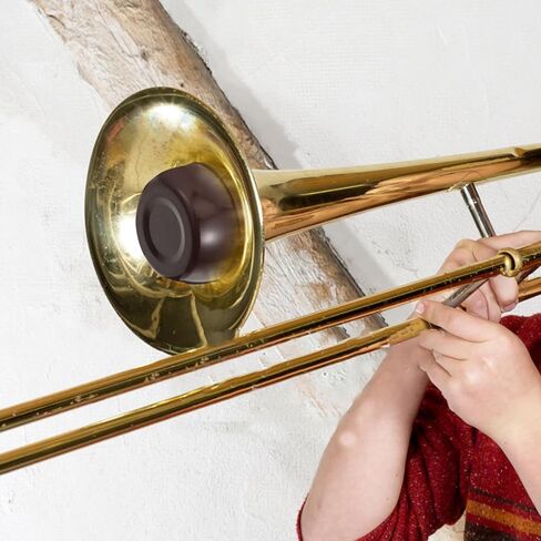 Healifty Trombone كتم صوت توهين الصوت مادة ABS خفيفة الوزن وقوية كاتم الصوت لملحقات Alto وTenor Trombone كتم الصوت الأحمر in Kuwait