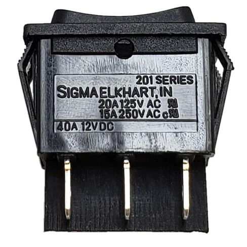 Sigma Switches RV Momentary ON/Off/Momentary ON Switch Double Pole Double Throw, Black in Kuwait