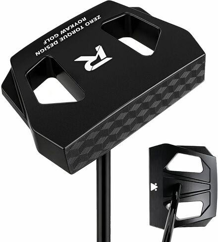 مضرب الجولف Roykaw Zero Torque، وضع مستقيم باليد اليمنى مقاس 35 بوصة، مضرب جولف بعمود مركزي مطرقة، تسامح عالي وانحراف منخفض in Kuwait