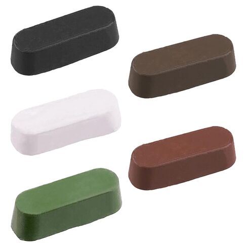 5 Pcs Polishing Buffing Cutting Compound Kit with White Diamond, Brown Tripoli, General Green, Black Emery, Red Rouge for Stainless Plastic Jewelry Auto Body in Kuwait