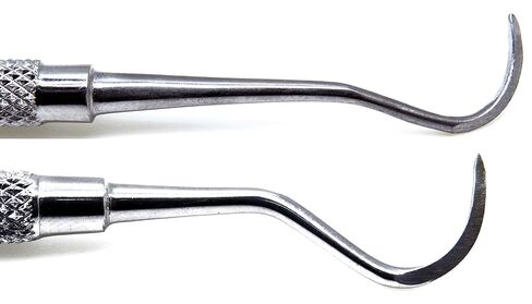 Dental Sickle Scaler H6/h7, Jacquette Scaler u15/30 Anterior Tarter Remover Periodontal Instruments in Kuwait