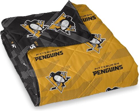 بطانية مبطنة من Northwest NHL مع وسادتين، سرير ناعم ومريح، لجميع المواسم، 90 × 90 بوصة in Kuwait