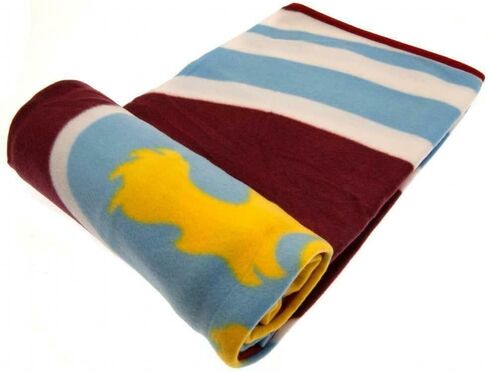 بطانية Premier Life Aston Villa FC Crested Fleece بطانية هدية نبضية، متعددة الألوان، 120 سم × 150 سم in Kuwait
