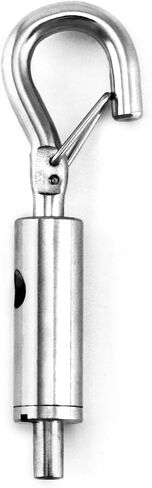 QWORK Steel Wire Rope Hanger, 6 Pack Portable Hook & Eye Turnbuckle Tension for 1/16-3/32 Stainless Steel Cable Guide Wire Rope in Kuwait
