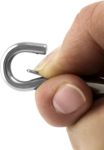 QWORK Steel Wire Rope Hanger, 6 Pack Portable Hook & Eye Turnbuckle Tension for 1/16-3/32 Stainless Steel Cable Guide Wire Rope in Kuwait
