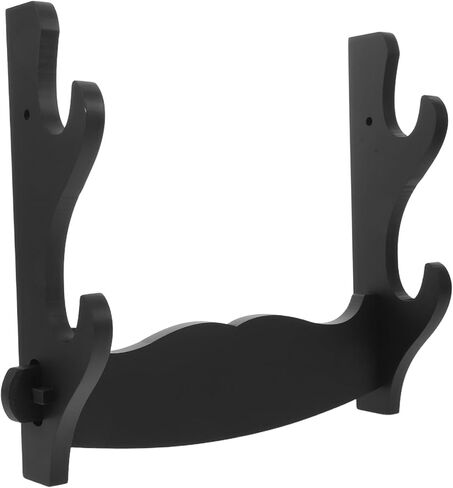 Wooden Flute Stand Holder for Recorders and Flutes, 2 Tier Double Layer Design with Convenient Access and Easy Retrieval, Wall Mount Display Stand for Living Room and Small in Kuwait