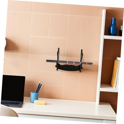 Wooden Flute Stand Holder for Recorders and Flutes, 2 Tier Double Layer Design with Convenient Access and Easy Retrieval, Wall Mount Display Stand for Living Room and Small in Kuwait