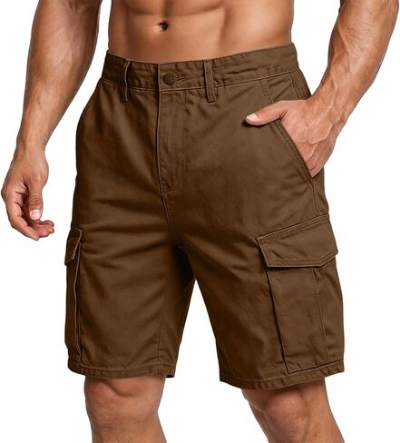 Men's Cargo Shorts Quick Dry Lightweight Drawstring Elastic Waist in Kuwait