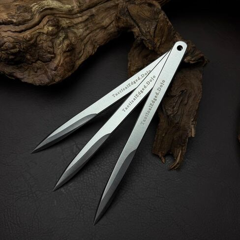 TEDOJO Viper Shurikens، أدوات الرمي، 7.48 بوصة، شوريكين خفيف 3.18 أونصة مع تصميم كامل من الفولاذ المقاوم للصدأ، أغلفة نايلون واقية، الترفيه في الهواء الطلق والمنافسة (فايبر) in Kuwait